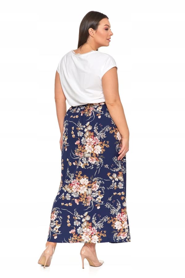 DAMKJOL MAXI med slits i blommor Lång Modern Luftig MORAJ S