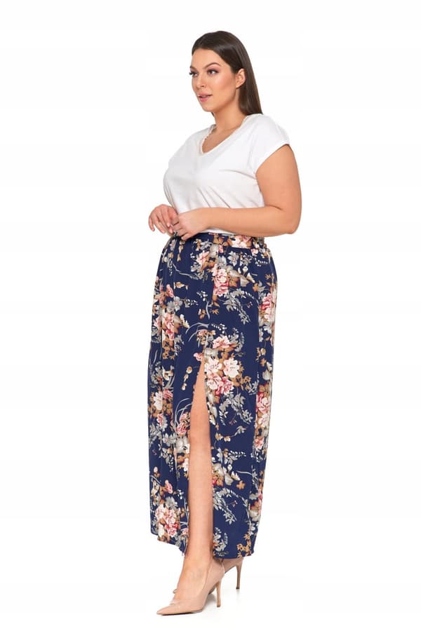 DAMKJOL MAXI med slits i blommor Lång Modern Luftig MORAJ S
