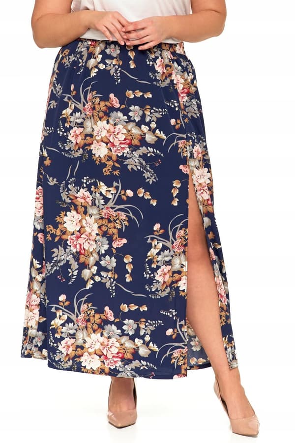 DAMKJOL MAXI med slits i blommor Lång Modern Luftig MORAJ S
