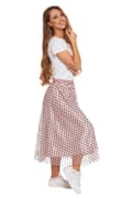 Miniatyrbild 4 av 11: Damkjol med tyll Elegant Modern Luftig Rosa Prickig MORAJ S/M