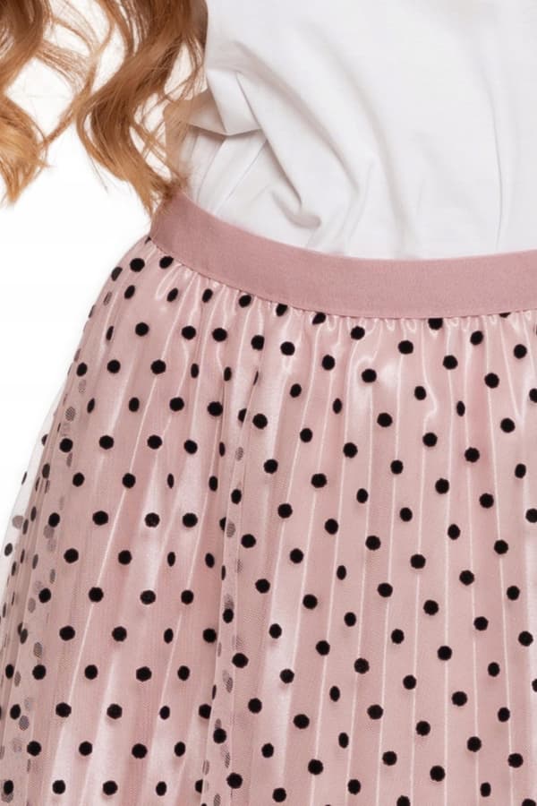 Damkjol med tyll Elegant Modern Luftig Rosa Prickig MORAJ S/M