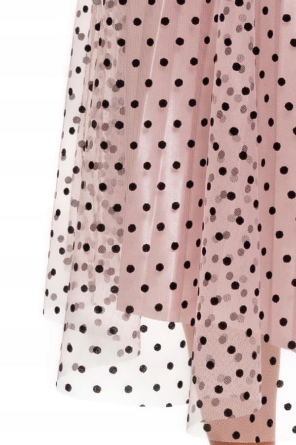 Damkjol med tyll Elegant Modern Luftig Rosa Prickig MORAJ S/M