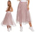 Miniatyrbild 1 av 11: Damkjol med tyll Elegant Modern Luftig Rosa Prickig MORAJ S/M