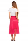 Miniatyrbild 6 av 11: Dam Tyllkjol Elegant MIDI Modern Luftig Rosa TYLL MORAJ L/XL