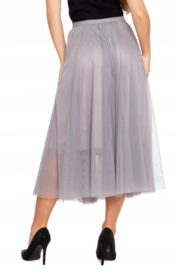 Elegant tylnederdel dame MIDI Moderigtig let luftig tyl MORAJ S/M
