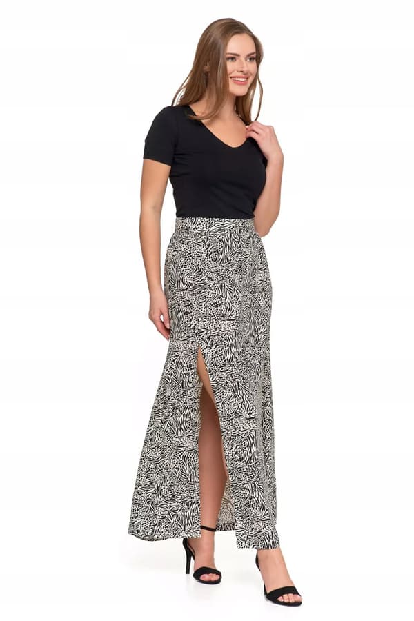 Maxikjol med slits Damlång kjol Luftig Modern MORAJ XL