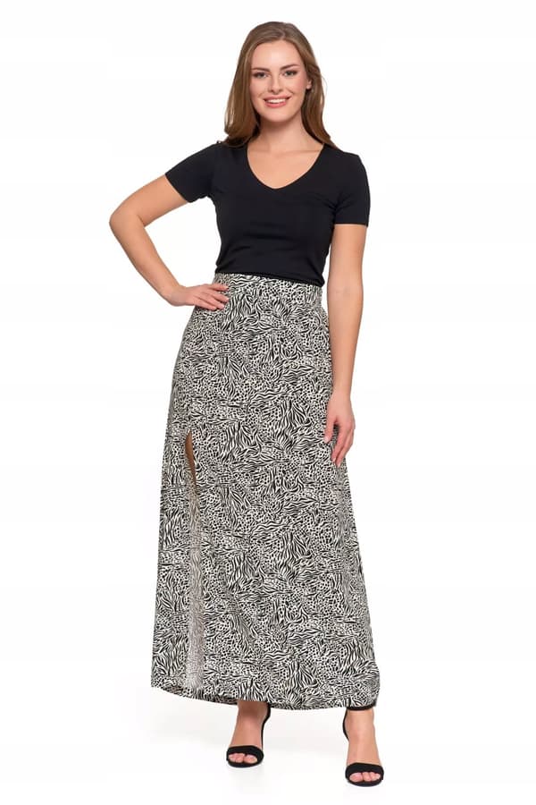 Maxikjol med slits Damlång kjol Luftig Modern MORAJ XL