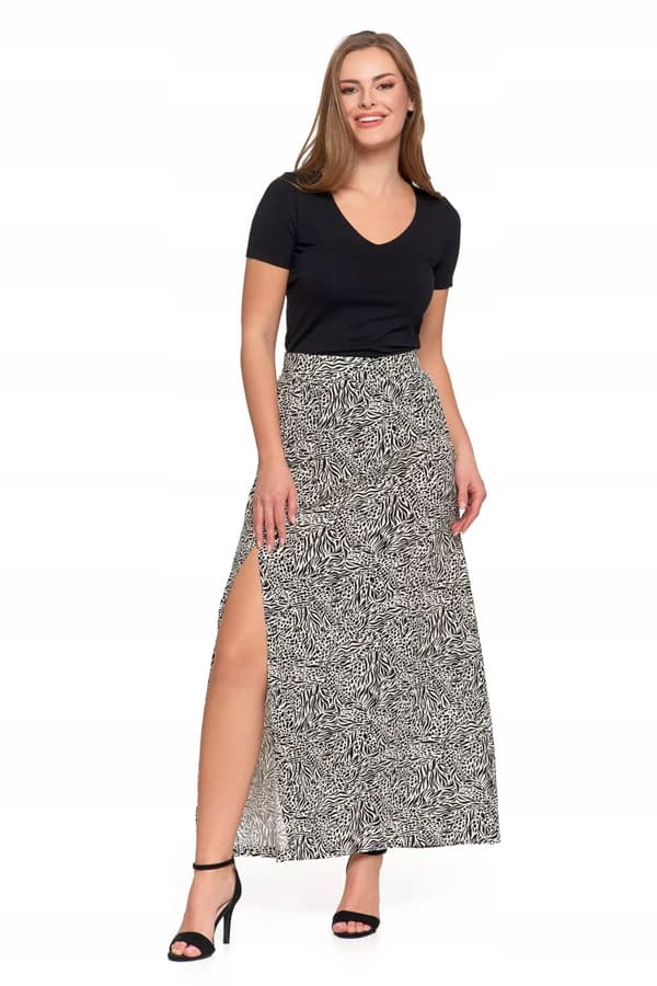 Maxikjol med slits Damlång kjol Luftig Modern MORAJ XL