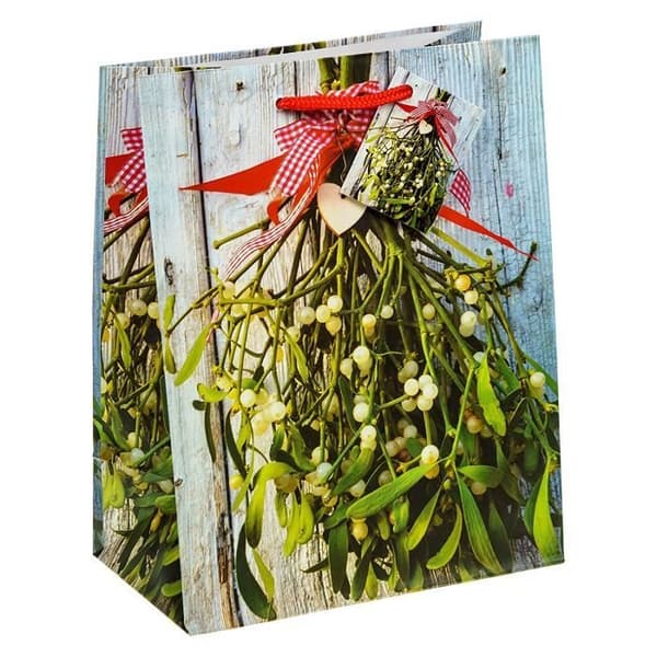 TSI 87010 Julklappspåse serie 10, 12 påsar, Storlek: medium (23 x 18 x 10 cm) - 87010-A