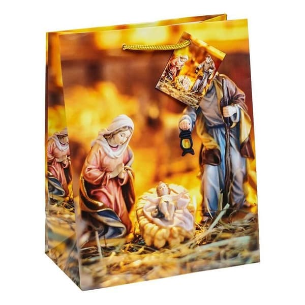 TSI 87010 Julklappspåse serie 10, 12 påsar, Storlek: medium (23 x 18 x 10 cm) - 87010-A