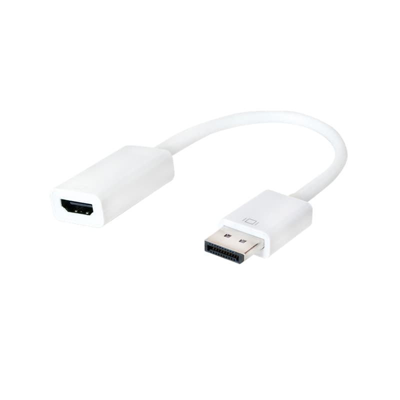 DisplayPort till HDMI - Adapter, Vit