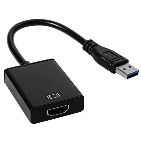 USB 3.0 HDMI Adapteri - Musta