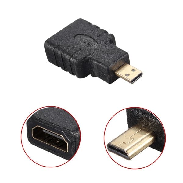 Guldpläterad Micro-HDMI till HDMI Adapter