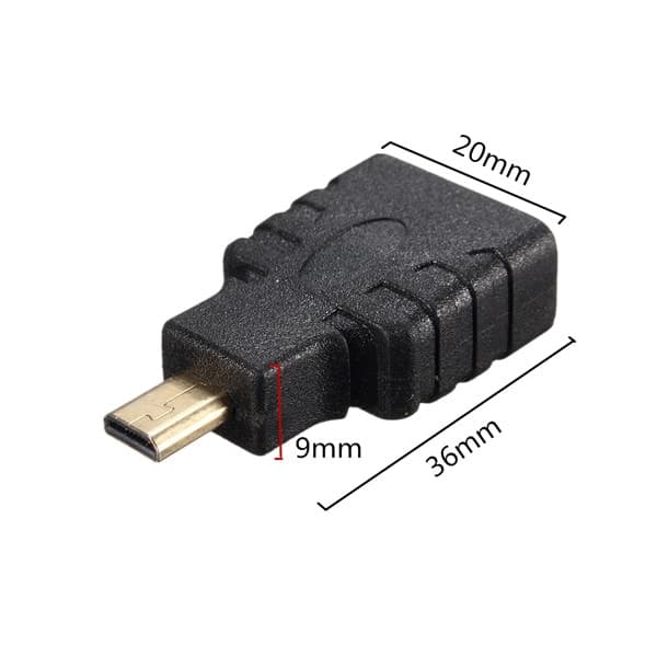 Guldpläterad Micro-HDMI till HDMI Adapter