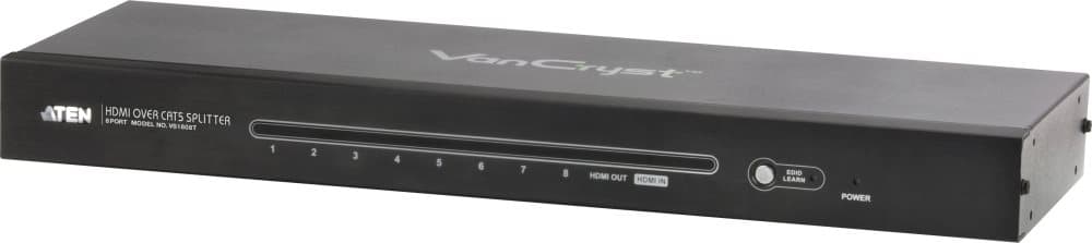 ATEN HDMI Standard-splitter, 1 enhed til 8 skærme via Cat5e, 2x19-pin