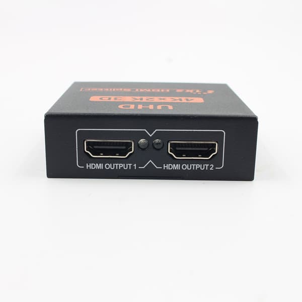 HDMI Splitter Switcher för 1 bildkälla till 2 bildvisare 4K