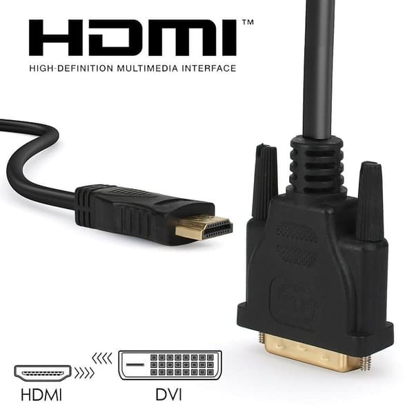 HDMI til DVI adapterkabel