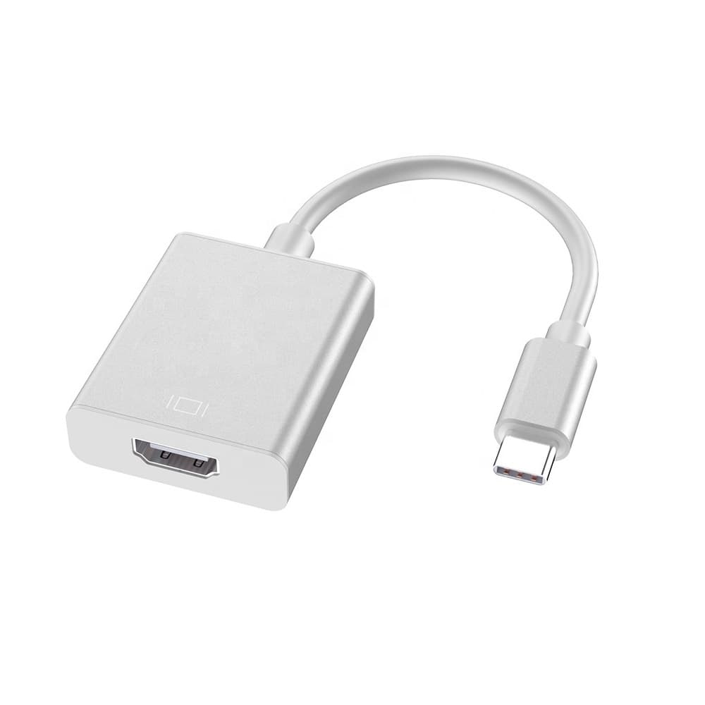 USB-C 3.1 Hane till HDMI Hona Adapter 4K2K 1080p - Silver