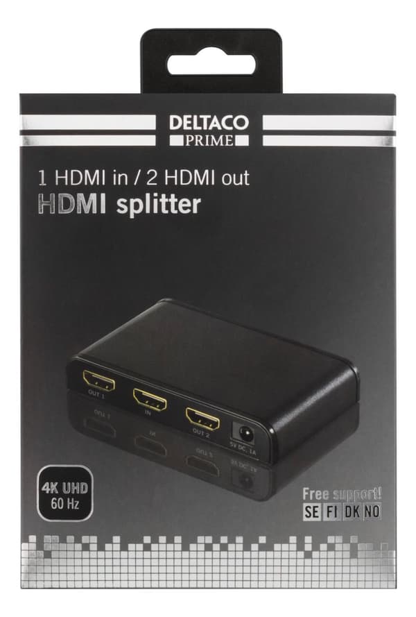 PRIME HDMI splitter 1 source>2 displays HDMI 2.0 4K UHD