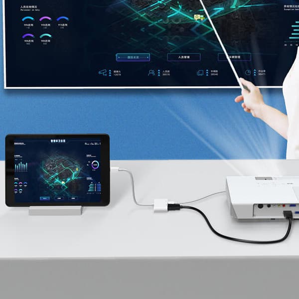 SiGN Lightning till HDMI-adapter 5V, 1A - Vit