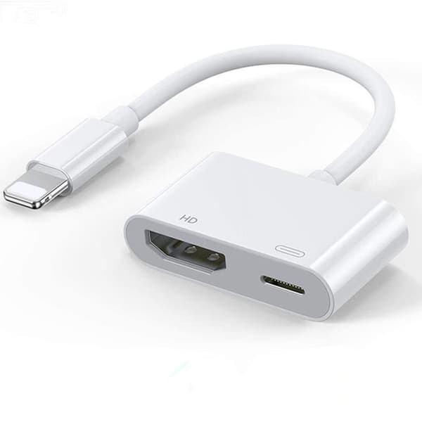 SiGN Lightning till HDMI-adapter 5V, 1A - Vit