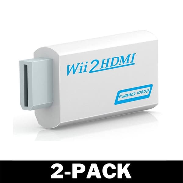 Wii til HDMI-adapter 2-Pack