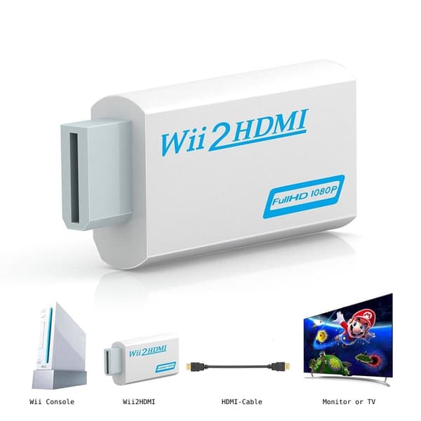 Wii till HDMI Adapter - Fri Frakt - 1080p - Full HD