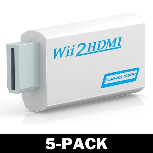 Wii til HDMI-adapter, 1080p kompatibel med Nintendo