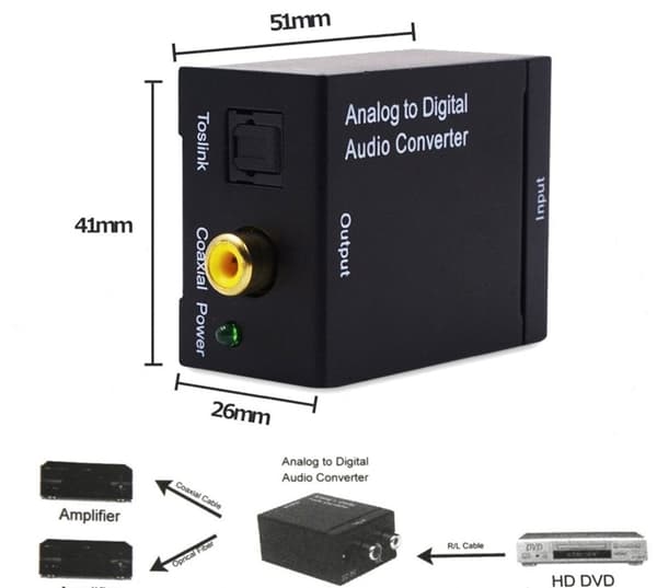 Analog til digital lyd konverter