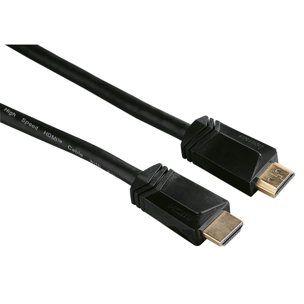 HAMA HDMI kabel ethernet 3m Svart Gullbelagt