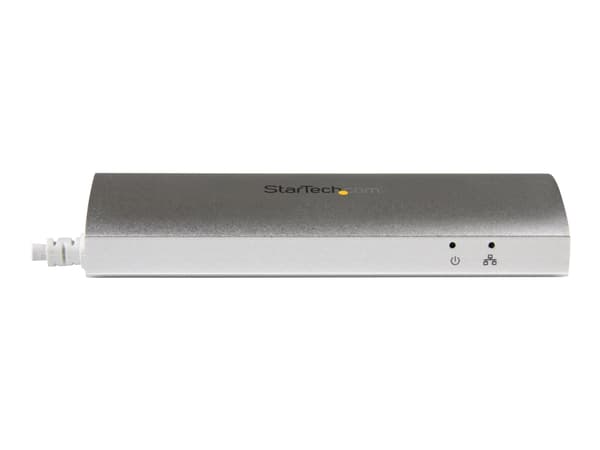 StarTech.com USB 3.0-hub med 3 portar och Gigabit Ethernet - upp till 5 Gbps - Bärbar USB-portförlängare med inbyggd kabel (ST3300G3UA) - Hub - 3 x S