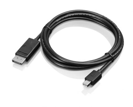 Lenovo - DisplayPort-kabel - Mini DisplayPort (hane) till DisplayPort (hane) - 2 m - för ThinkCentre M75t Gen 2; ThinkPad P51; ThinkStation P330 Gen