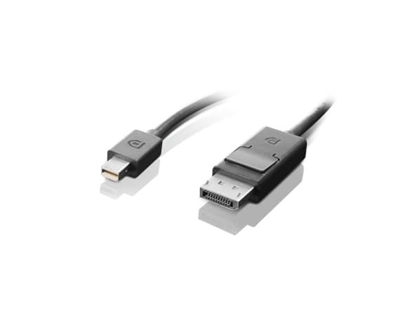 Lenovo - DisplayPort-kabel - Mini DisplayPort (hane) till DisplayPort (hane) - 2 m - för ThinkCentre M75t Gen 2; ThinkPad P51; ThinkStation P330 Gen