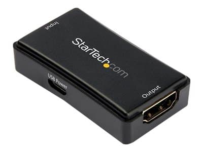 StarTech.com 45ft / 14m HDMI Signal Booster - 4K 60Hz - USB Powered - HDMI Inline Repeater & Amplifier - 7.1 Audio Support (HDBOOST4K2) - Video/lyd-f