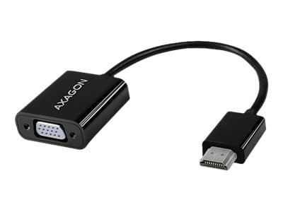 AXAGON - Video adapter - HDMI hann til HD-15 (VGA) hunn - 17 cm - 1920 x 1200 (WUXGA)-støtte, aktiv omformer