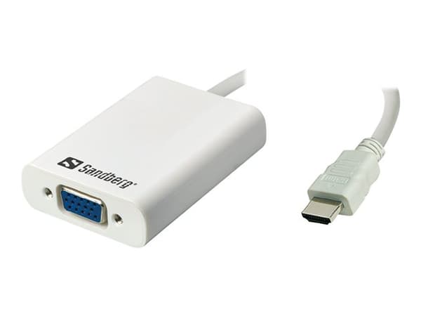Sandberg HDMI til VGA+Audio Converter - Videotransformator - HDMI - VGA