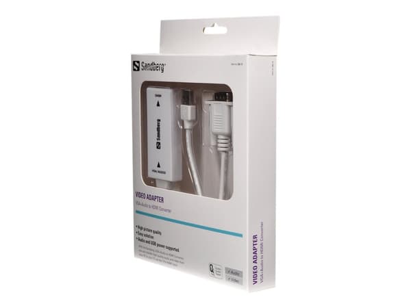 Sandberg Converter VGA+Audio til HDMI hvid