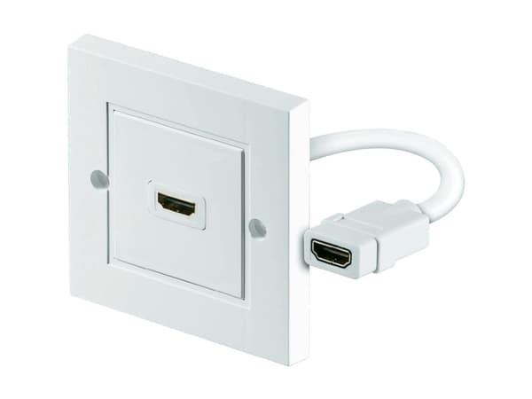 Goobay 51722, HDMI Type A (Standard), HDMI Type A (Standard), Hvit