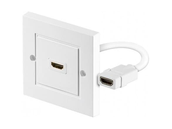 Goobay 51722, HDMI Type A (Standard), HDMI Type A (Standard), Hvit