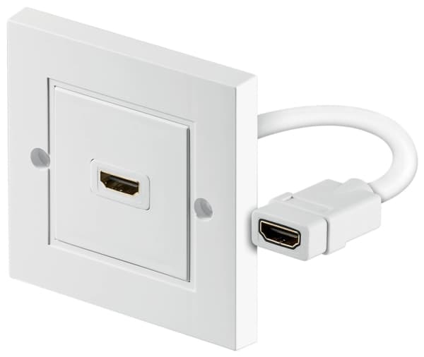 Goobay 51722, HDMI Type A (Standard), HDMI Type A (Standard), Hvit