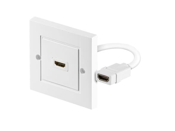 Goobay 51722, HDMI Type A (Standard), HDMI Type A (Standard), Hvit