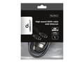 Pikkukuva 1 / 5: Gembird CC-HDMI4L-1M, 1 m, HDMI-tyyppi A (vakio), HDMI-tyyppi A (vakio), 4096 x 2160 pikseliä, 10 Gbit/s, Musta