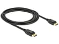 Miniatyrbild 2 av 5: Delock - DisplayPort-kabel - DisplayPort (hane) till DisplayPort (hane) - 2 m - sprintlåsning - svart