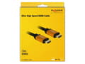 Miniatyrbilde 5 av 5: Delock - HDMI-kabel - HDMI hann til HDMI hann - 1.5 m - trippel beskyttelse - svart, gull - 8K-støtte