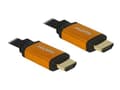 Miniatyrbilde 1 av 5: Delock - HDMI-kabel - HDMI hann til HDMI hann - 1.5 m - trippel beskyttelse - svart, gull - 8K-støtte