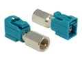 Miniatyrbilde 1 av 3: Delock - RF-adapter - FME plugg til FAKRA Z-kobling hunn - vannblå