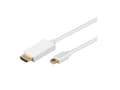 Miniatyrbilde 1 av 5: Goobay 2m Mini DisplayPort - HDMI Cable, 2 m, Mini DisplayPort, HDMI, Gull, Hvit, Hankjønn/hankjønn