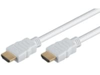 M-CAB HDMI Hi-Speed Kabel with Ethernet - HDMI-kabel med Ethernet - HDMI hann til HDMI hann - 1 m - hvit