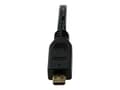 Miniatyrbild 3 av 5: StarTech.com 1m High Speed HDMI Cable with Ethernet HDMI to HDMI Micro - HDMI-kabel med Ethernet - HDMI hane till 19 pin micro HDMI Type D hane - 1 m