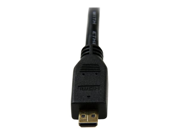 StarTech.com 1m High Speed HDMI Cable with Ethernet HDMI to HDMI Micro - HDMI-kabel med Ethernet - HDMI hane till 19 pin micro HDMI Type D hane - 1 m